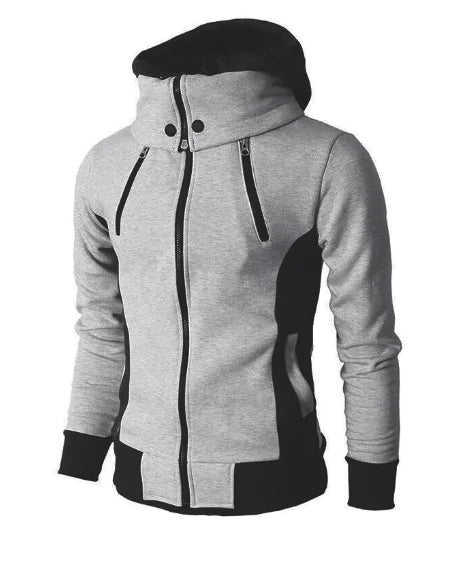 Double Zipper Hoodie Jacket for Men